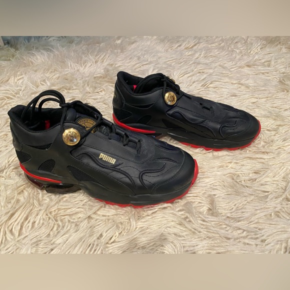 Size 9 - Balmain x Puma Cell Stellar Black W for sale online  PUMA BALMAIN Women\'s Black and Red Sneakers